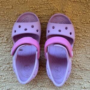 CROCS Kids Lavender and Pink Sandals